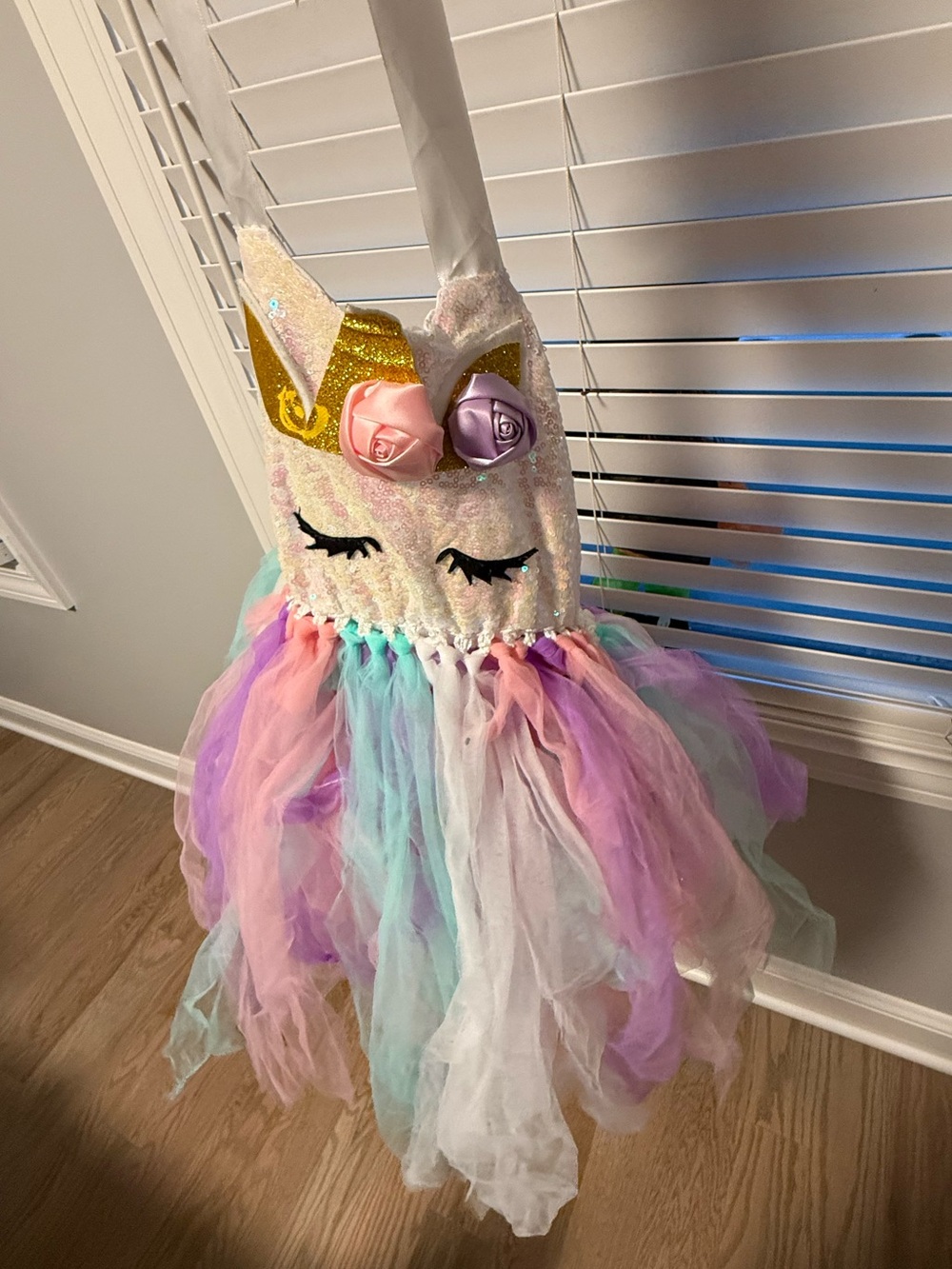 Unbranded Girls' Pastel Unicorn Tutu Costume Dress with Horn